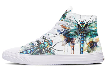 Watercolor Magical Dragonfly Hightops