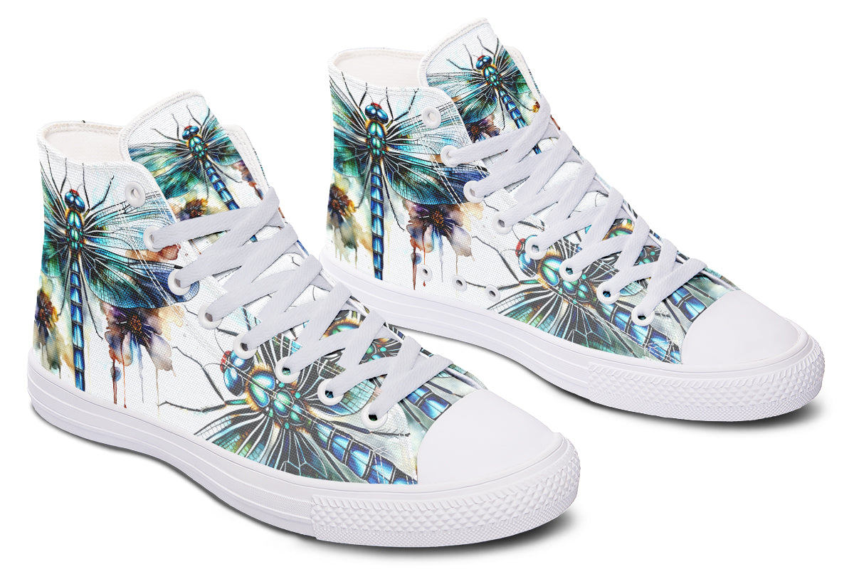 Watercolor Magical Dragonfly Hightops
