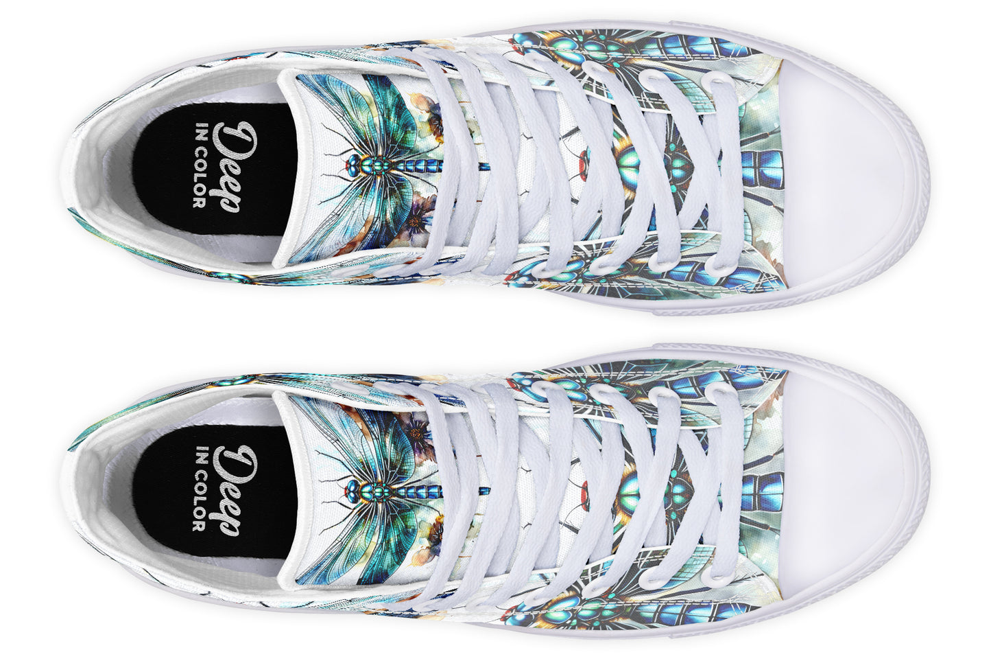 Watercolor Magical Dragonfly Hightops