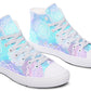 Watercolor Pastel White Mandala Hightops