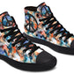 Watercolor Peace Flowers Hightops