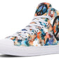 Watercolor Peace Flowers Hightops
