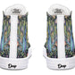 Watercolor Peacock Floral Hightops