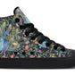 Watercolor Peacock Floral Hightops