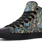 Watercolor Peacock Floral Hightops