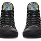 Watercolor Peacock Floral Hightops