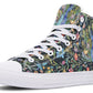 Watercolor Peacock Floral Hightops