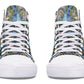 Watercolor Peacock Floral Hightops