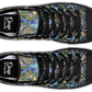 Watercolor Peacock Floral Hightops