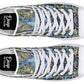 Watercolor Peacock Floral Hightops
