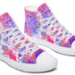 Watercolor Splatter Elephant Hightops
