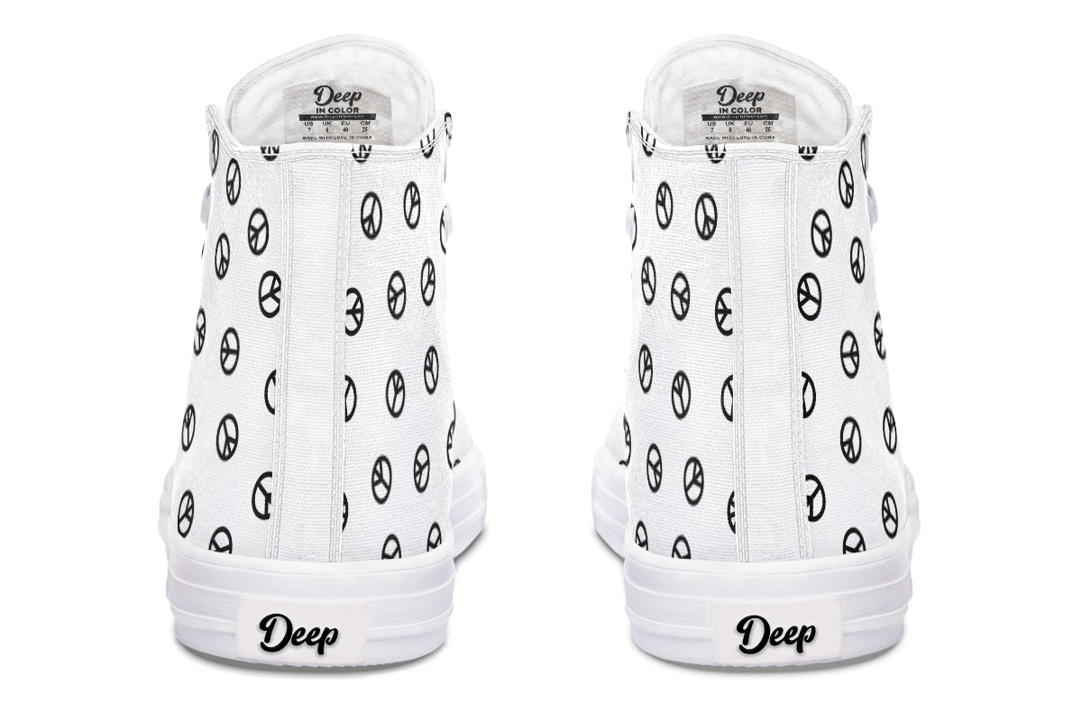 White Peace Hightops