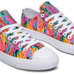 Colorful Abstract Leaves Lowtops