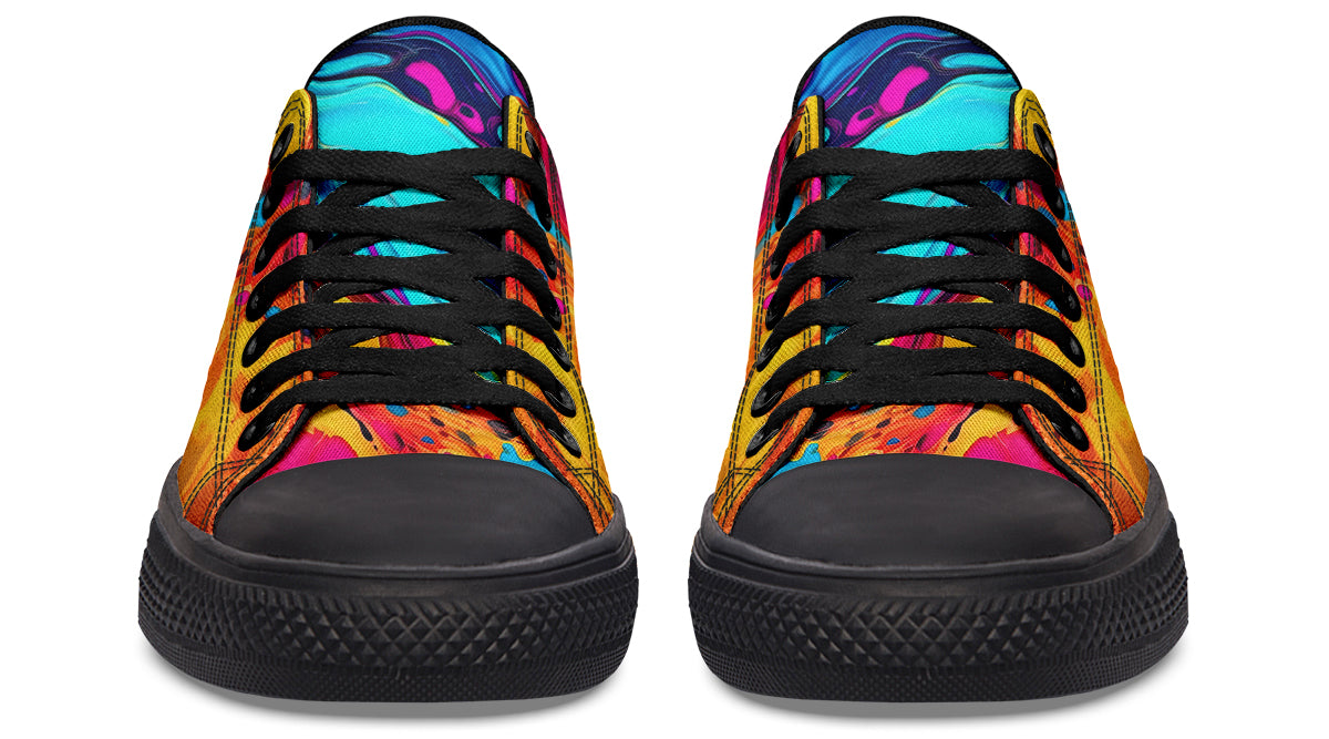 Liquid Abstract Colorful LowTops