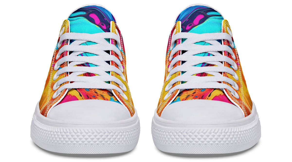 Liquid Abstract Colorful LowTops