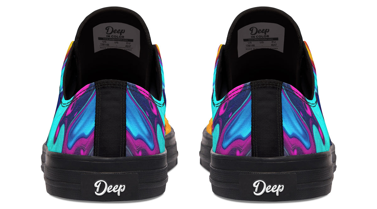 Liquid Abstract Colorful LowTops