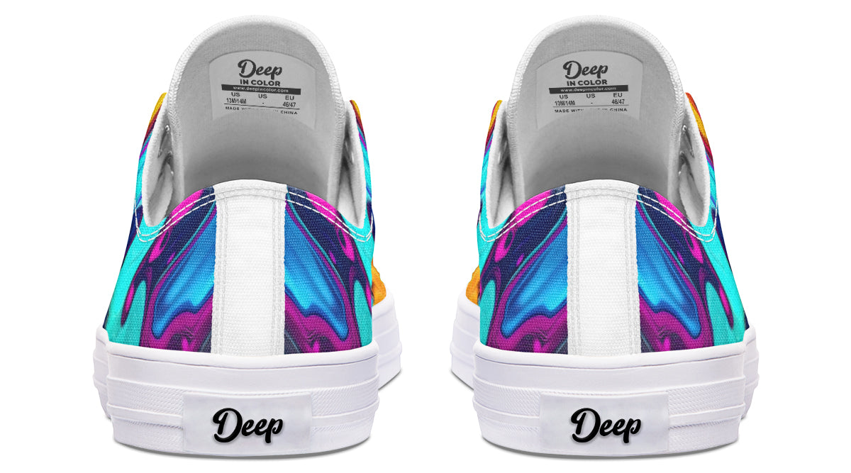 Liquid Abstract Colorful LowTops