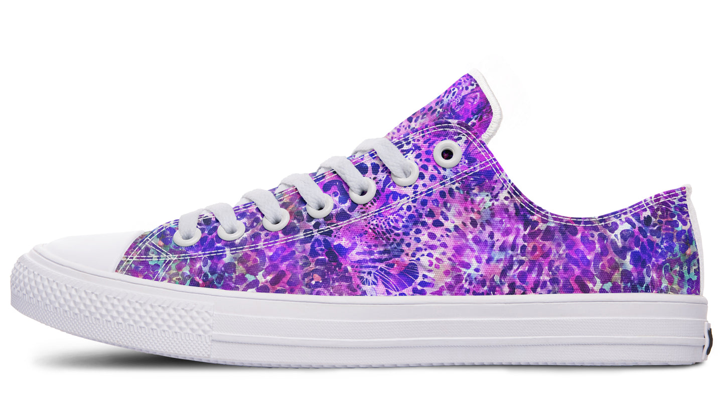 Purple Leopard Lowtops