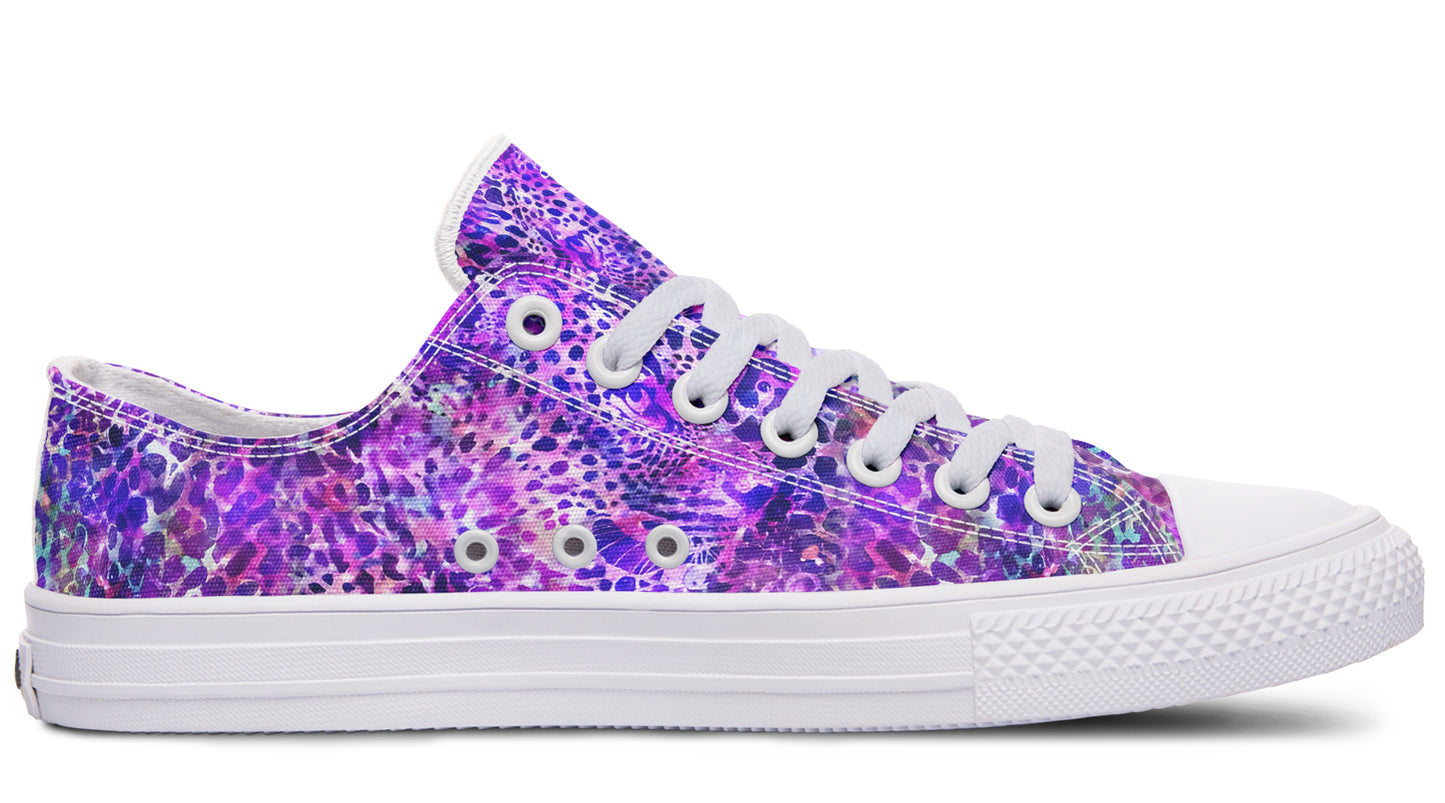 Purple Leopard Lowtops