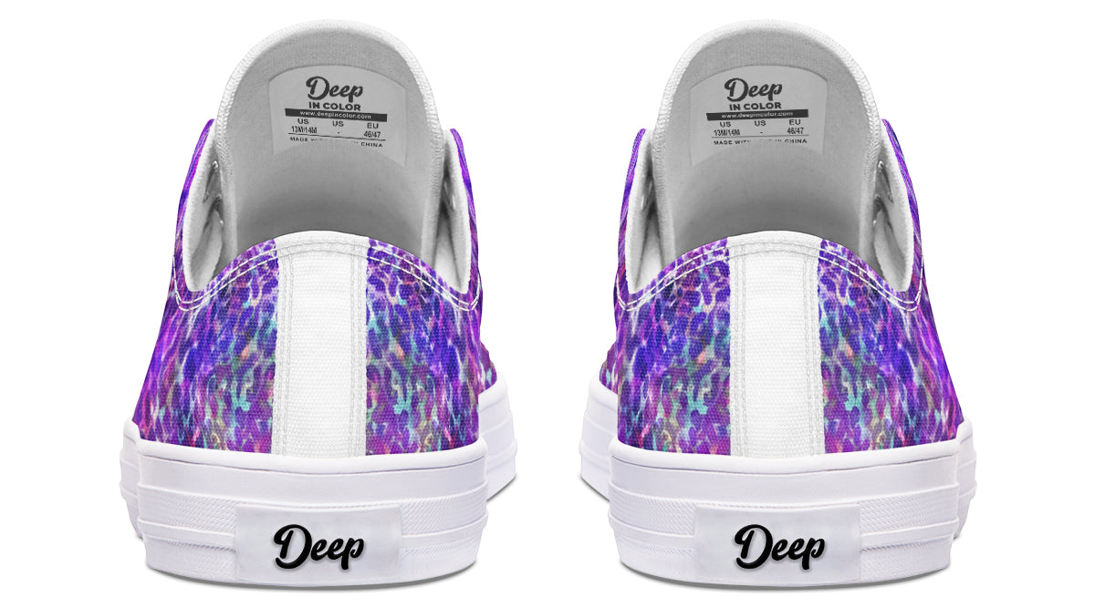 Purple Leopard Lowtops