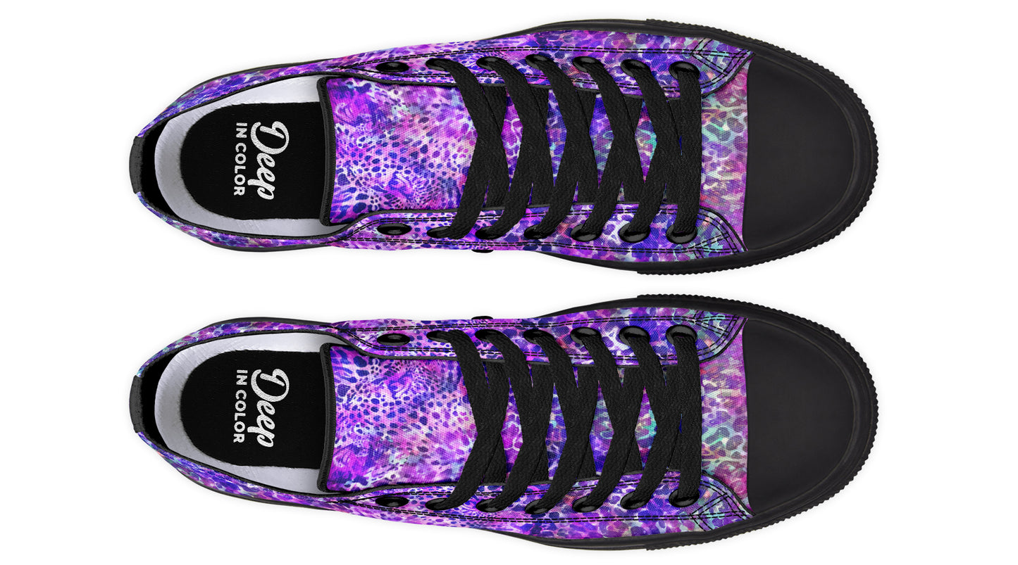 Purple Leopard Lowtops