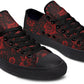 Red Mandala Flower Lowtops