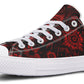 Red Mandala Flower Lowtops