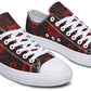 Red Mandala Flower Lowtops