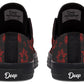 Red Mandala Flower Lowtops