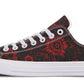 Red Mandala Flower Lowtops