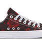 Red Mandala Flower Lowtops