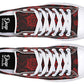 Red Mandala Flower Lowtops