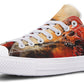 Rusty Skull And Roses Lowtops