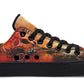 Rusty Skull And Roses Lowtops