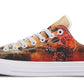Rusty Skull And Roses Lowtops