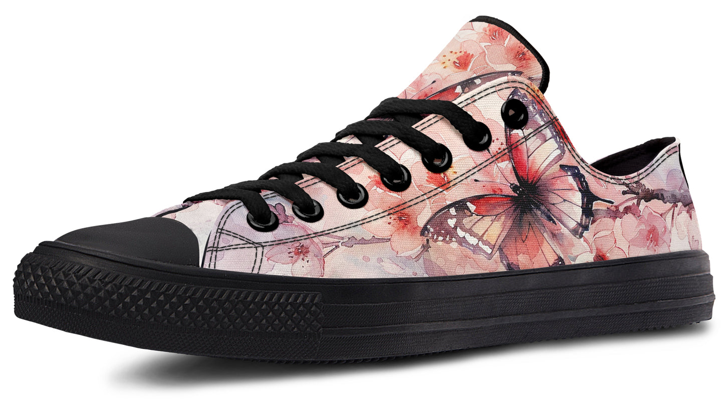 Watercolor Butterfly Lowtops