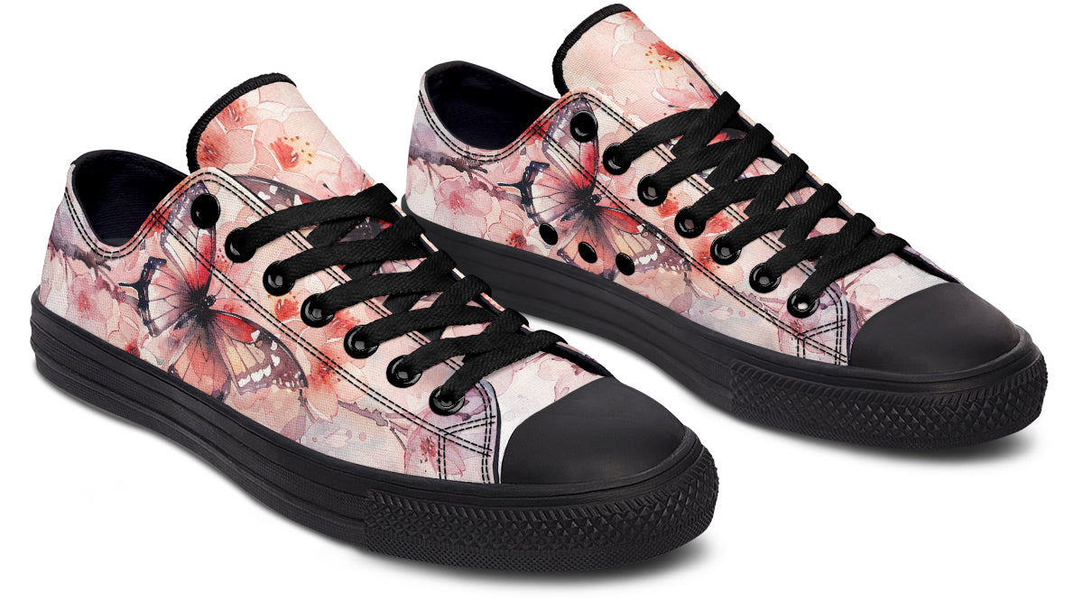 Watercolor Butterfly Lowtops