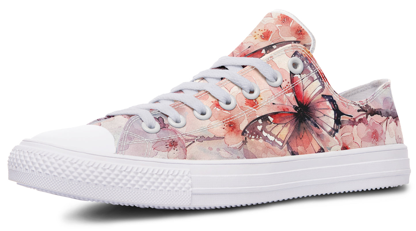 Watercolor Butterfly Lowtops
