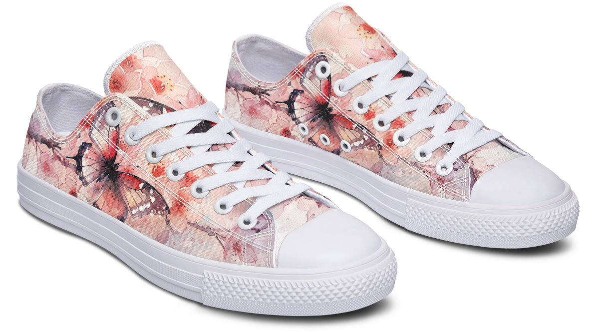 Watercolor Butterfly Lowtops