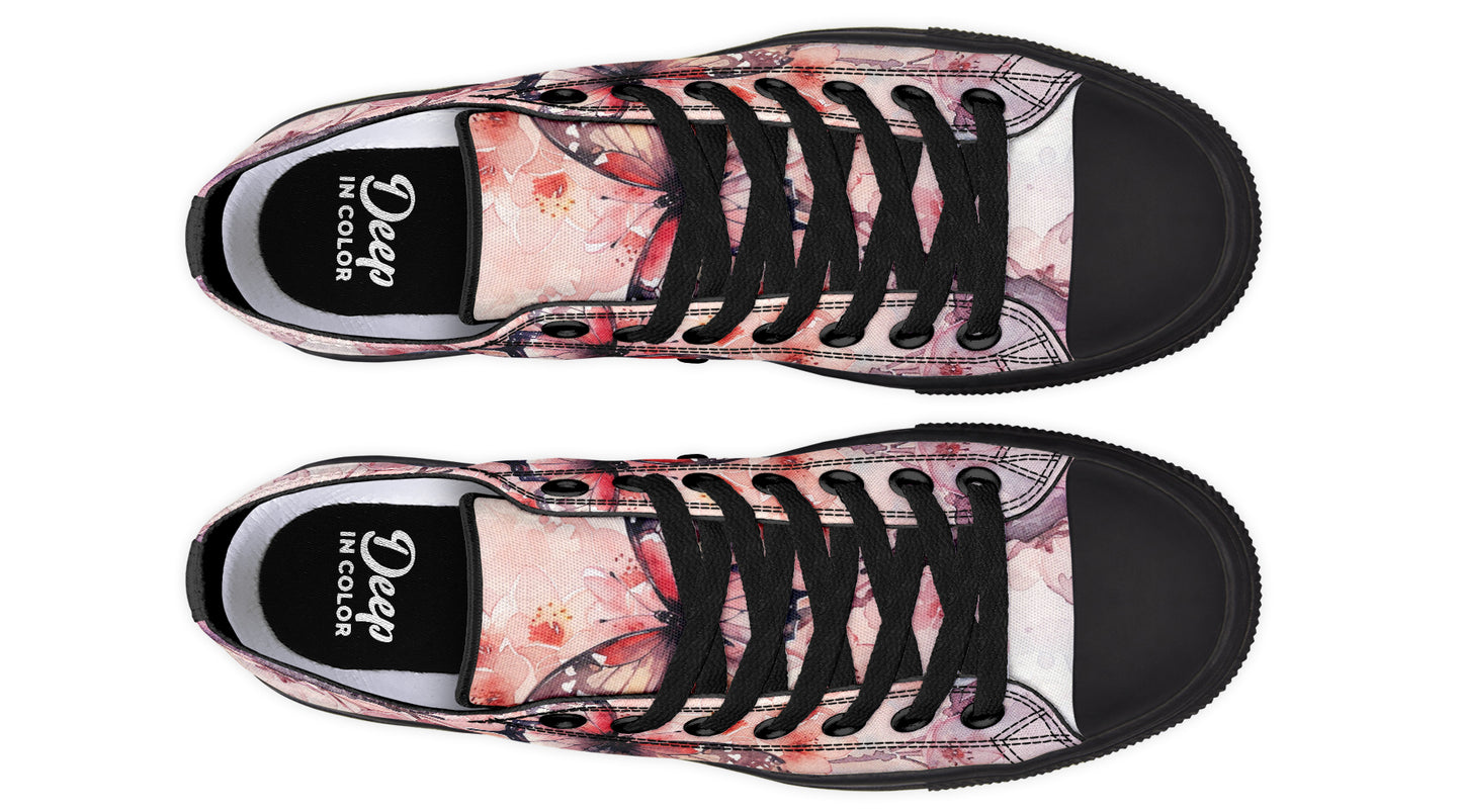 Watercolor Butterfly Lowtops
