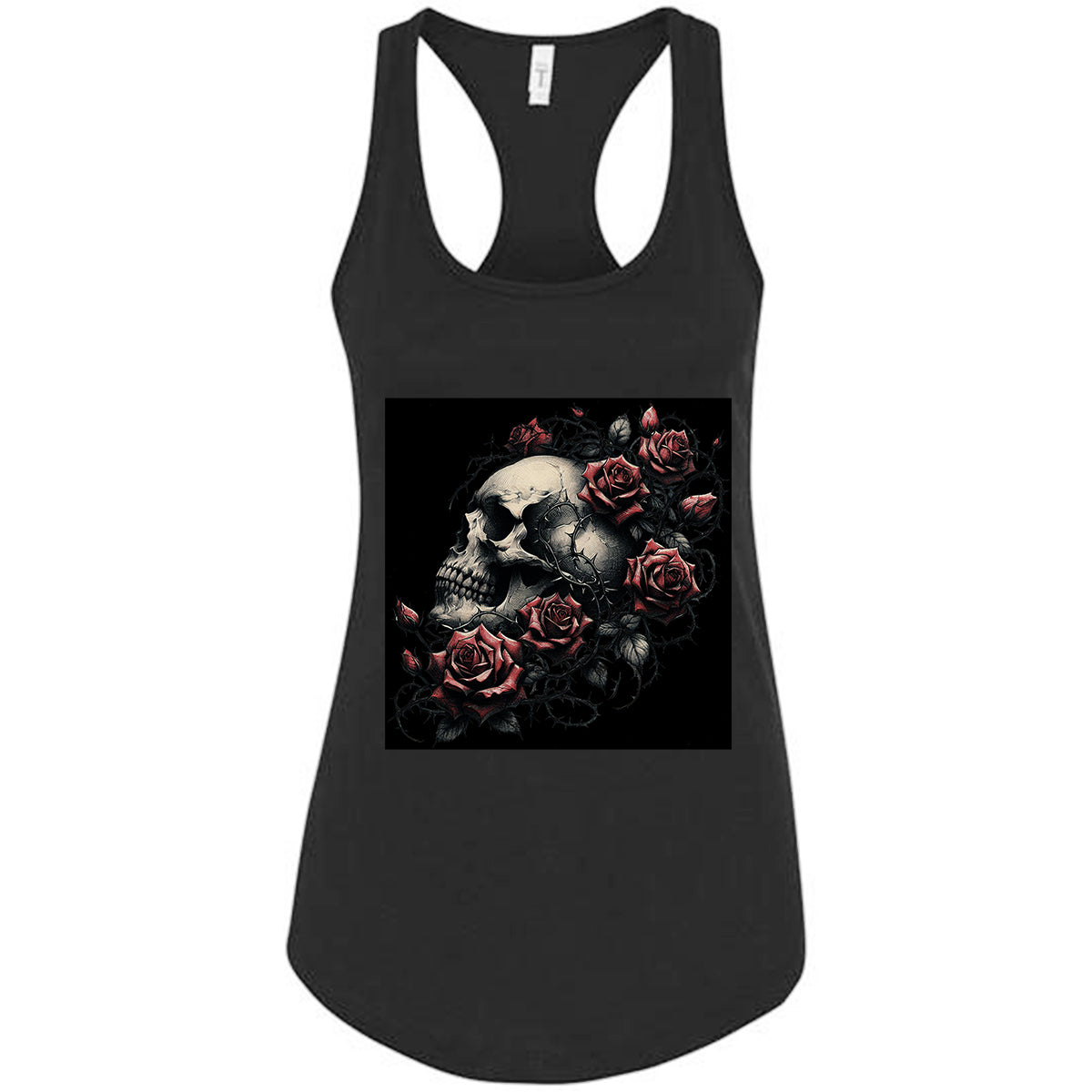 Skull With Roses Tshirt