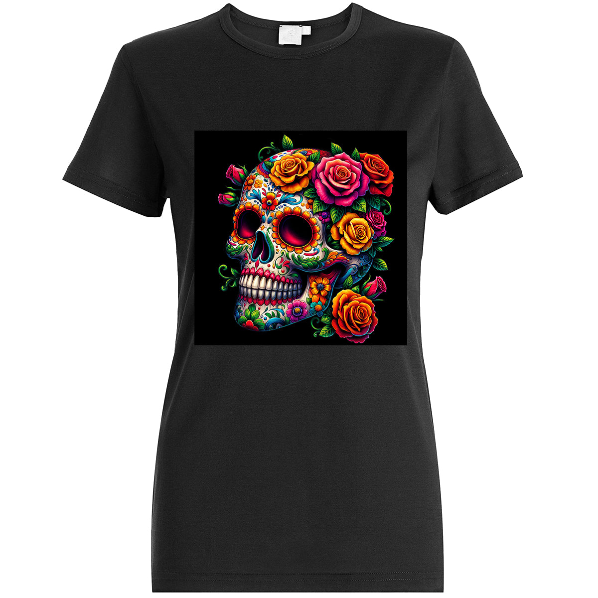 Sugar Skull And Roses Tshirt