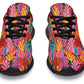 Colorful Abstract Leaves Sneakers