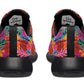 Colorful Abstract Leaves Sneakers