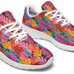 Colorful Abstract Leaves Sneakers