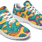 Colorful Waves Sneakers
