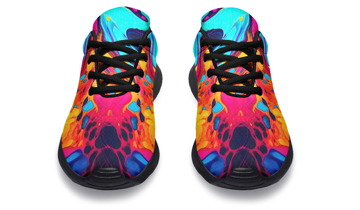 Liquid Abstract Colorful Sneakers