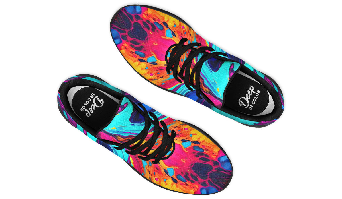 Liquid Abstract Colorful Sneakers