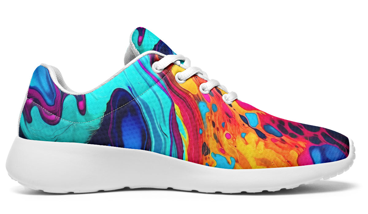 Liquid Abstract Colorful Sneakers
