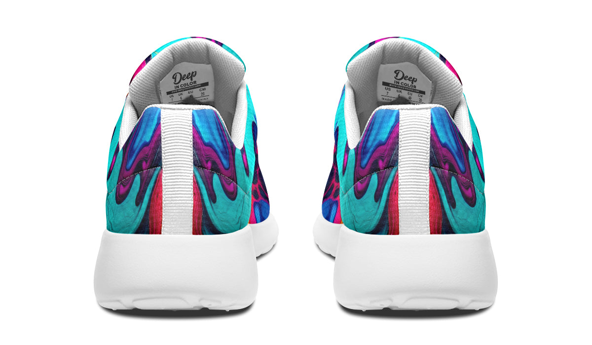 Liquid Abstract Colorful Sneakers